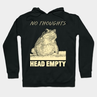 No thoughts Frog Hoodie